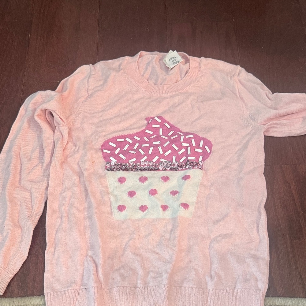 Crewcuts Pink Cupcake Sweater
